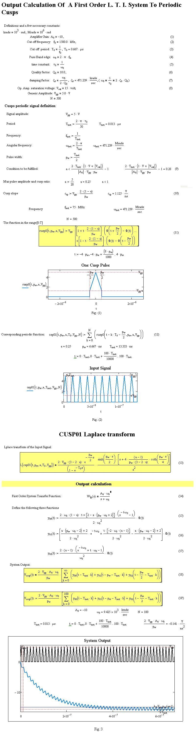 Output calculation of a first order L.T.I. system to a periodic cusps signal.JPG